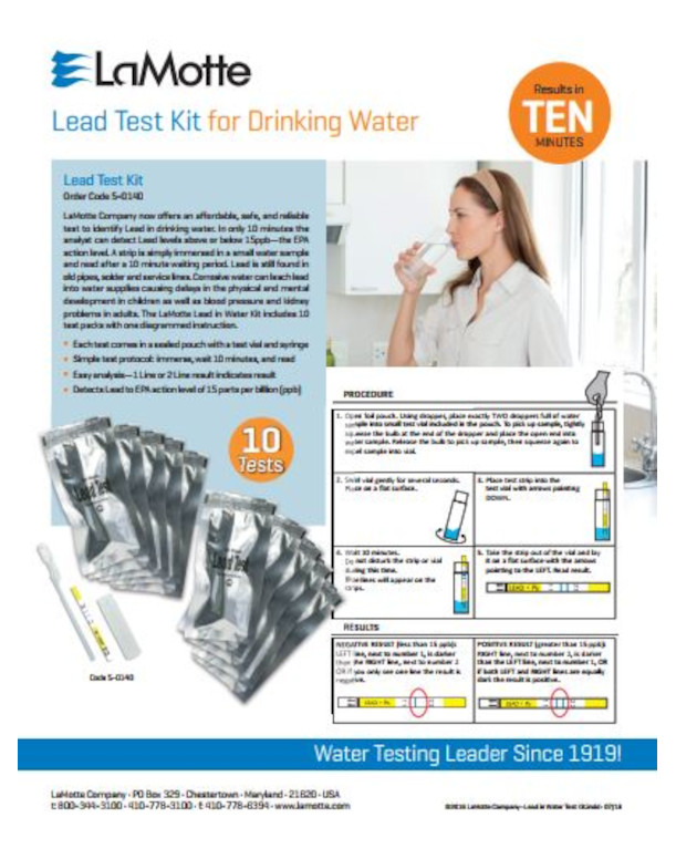 Lamotte Food Lead Test kit